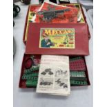 TWO VINTAGE BOXED MECCANO SETS WITH INSTRUCTIONS