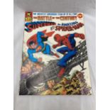 A DC AND MARVEL VINTAGE COMIC THE BATTLE OF THE CENTURY SUPERMAN V SPIDERMAN 1976