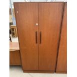 A RETRO TEAK G-PLAN TWO DOOR WARDROBE, 36" WIDE