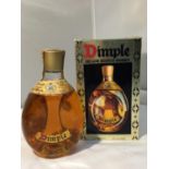 A BOXED DIMPLE DE LUXE SCOTCH WHISKY 70 PROOF 13 1/3 FL.OZS. PROCEEDS TO BE DONATED TO EAST CHESHIRE