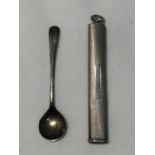 A SILVER PENCIL AND A SILVER SPOON