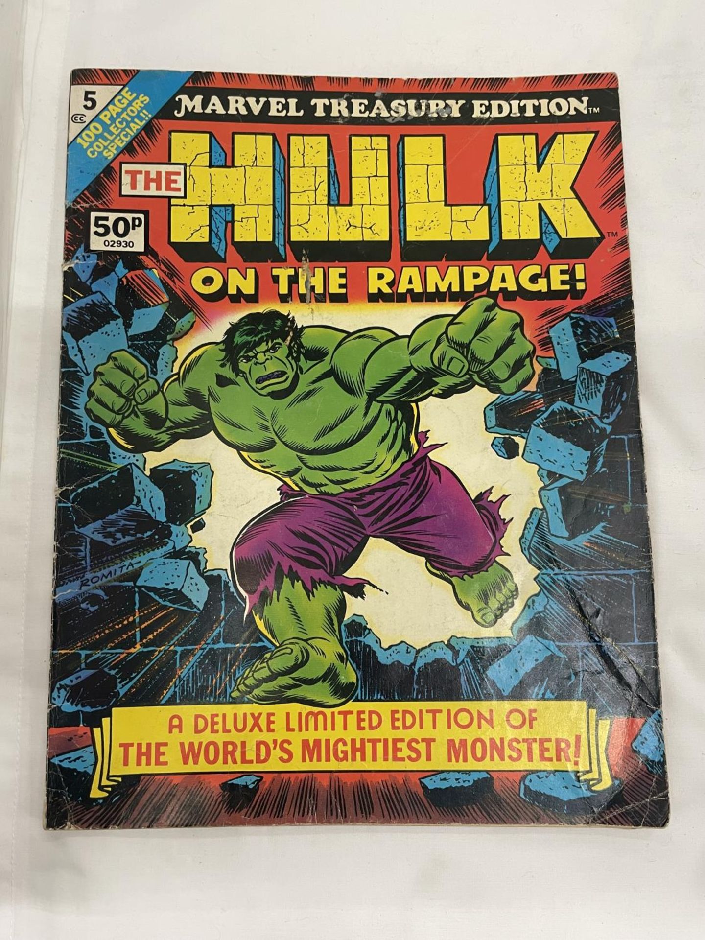 TWO MARVEL COMICS TREASURY EDITION COMICS, 1975, 'THE HULK ON THE RAMPAGE' AND 'THE MIGHTY AVENGERS' - Image 2 of 3