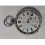 A HALLMARKED LONDON SILVER T R RUSSELL 18 CHURCH STREET LIVERPOOL POCKET WATCH