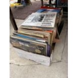 A LARGE ASSORTMENT OF LP RECORDS