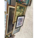 AN ASSORTMENT OF VINTAGE FRAMED PRINTS AND PICTURES