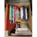 A QUANTITY OF FICTION AND NON FICTION BOOKS TO INCLUDE BIRD BOOKS, PRUE LEITH, MARY BERRY,