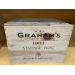 A TWELVE BOTTLE SEALED CRATE OF GRAHAMS 1994 VINTAGE PORT STORED IN A CONSTANT TEMPERATURE CELLAR (