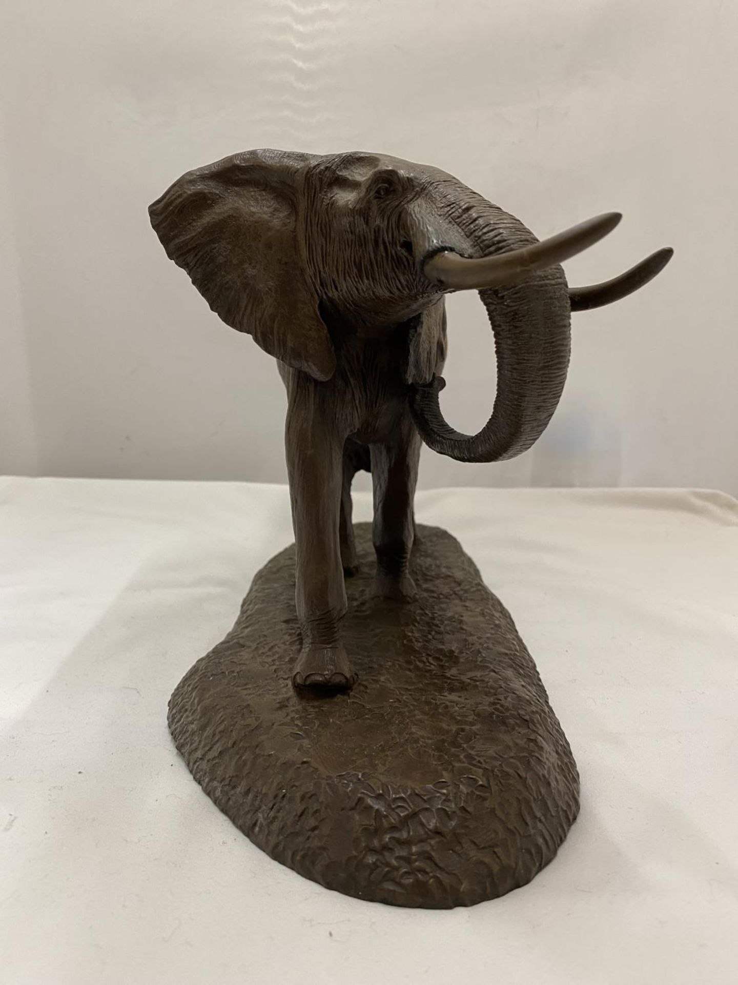 A ROBERT GLEN "GIANT OF THE AFRICAN PLAINS" ELEPHANT EAST AFRICAN WILDLIFE SOCIETY FIGURE (TUSK A/F) - Image 5 of 16