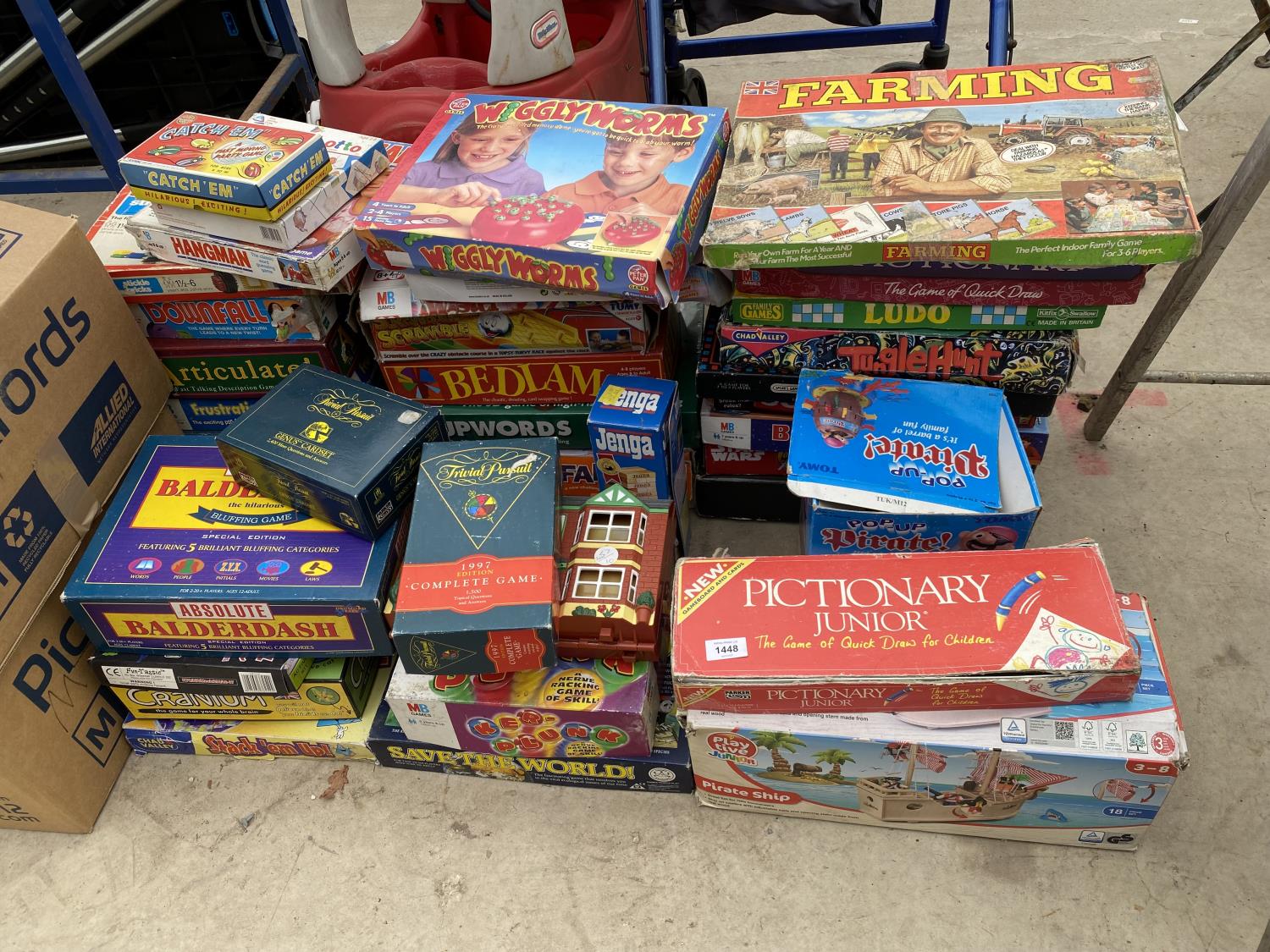 A LARGE COLLECTION OF RETRO BOARD GAMES