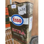 FOUR VINTAGE OIL AND PARAFIN CANS TO INCLUDE 'ESSO' AND 'MONITOR'