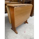 A SUTHERLAND STYLE DROP-LEAF TABLE WITH FORMICA TOP