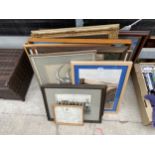 A LARGE QUANTITY OF FRAMED PRINTS AND PAINTINGS