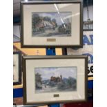 T HARVEY (BRITISH 19TH CENTURY) PAIR OF WATERCOLOURS, 'NEAR ONGAR' AND 'NEAR ST KEVERN CORNWALL',