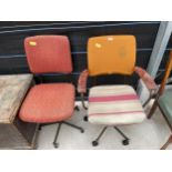 TWO OFFICE SWIVEL CHAIRS