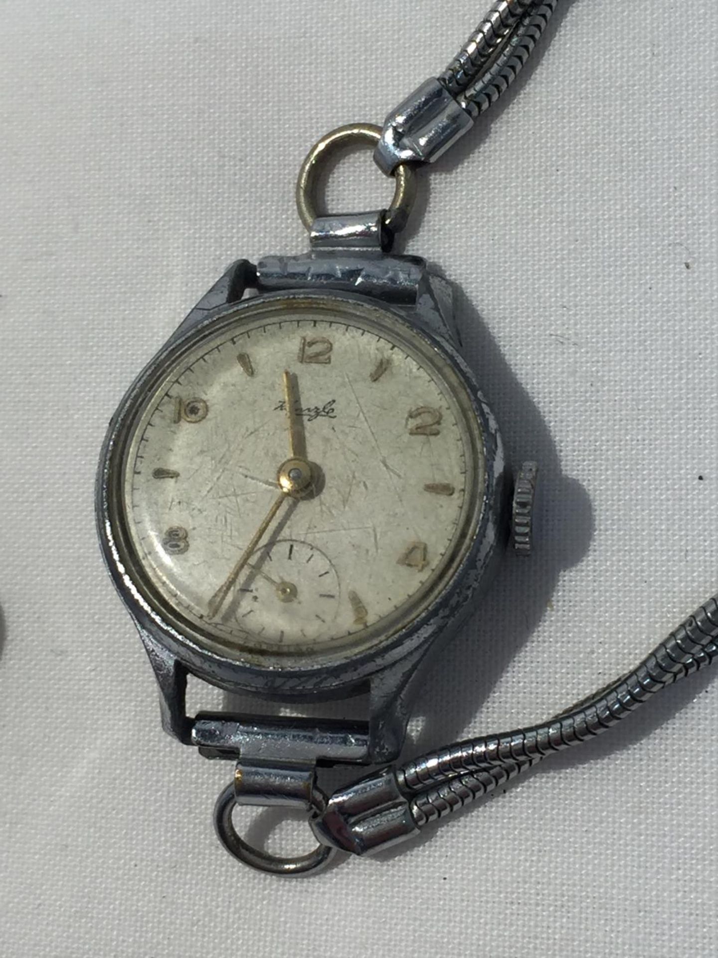 TWO WWI TRENCH WATCHES SEEN WORKING BUT NO WARRANTY - Image 3 of 8