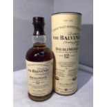 A 70CL THE BALVENIE SINGLE MALT SCOTCH WHISKY DOUBLEWOOD MATURED IN TWO DISTINCT CASKS AGED 12 YEARS