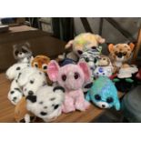 A COLLECTION OF TY SOFT TOYS - APPROX 14