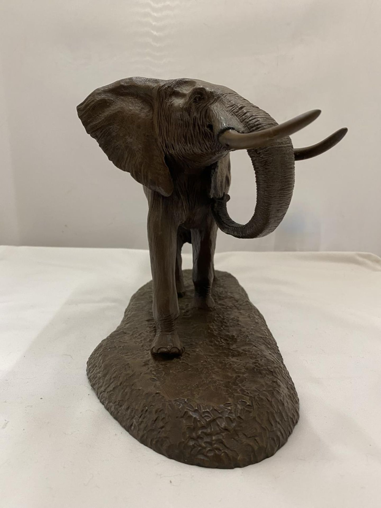A ROBERT GLEN "GIANT OF THE AFRICAN PLAINS" ELEPHANT EAST AFRICAN WILDLIFE SOCIETY FIGURE (TUSK A/F) - Image 6 of 16