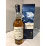 A 70CL BOTTLE OF TALISKER 10 YEAR AGED SINGLE MALT SCOTCH WHISKY 45.8% VOL IN BOX. PROCEEDS TO BE