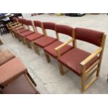 EIGHT SHACKLETONS NAPOLI CHAIRS, FOUR BEING CARVERS