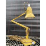 A RETRO MID CENTURY YELLOW HERBERT TERRY ANGLE POISE LAMP