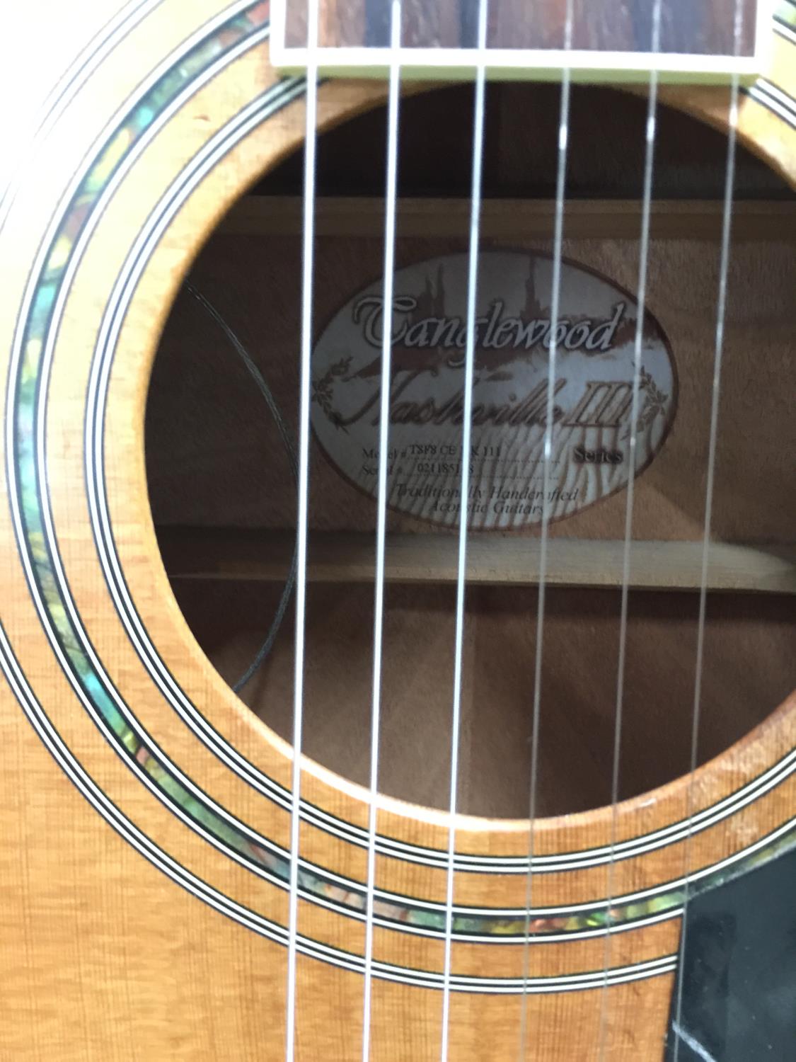 A TANGLEWOOD NASHVILLE SEMI ACOUSTIC GUITAR - Image 5 of 15