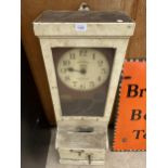 A VINTAGE 'NATIONAL' TIME RECORDING CLOCKING IN MACHINE