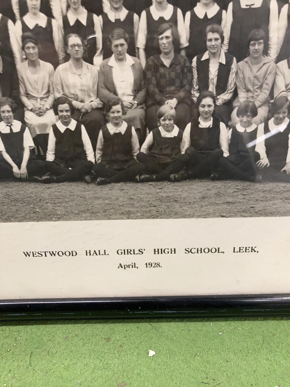 FIVE FRAMED PHOTOGRAPHS OF WESTWOOD HALL GIRLS' HIGH SCHOOL, LEEK FOR THE YEARS 1928, 1930, 1932, - Image 2 of 8