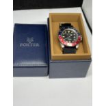 A NEW BOXED FOXTER WRISTWATCH SEEN WORKING BUT NO WARRANTY