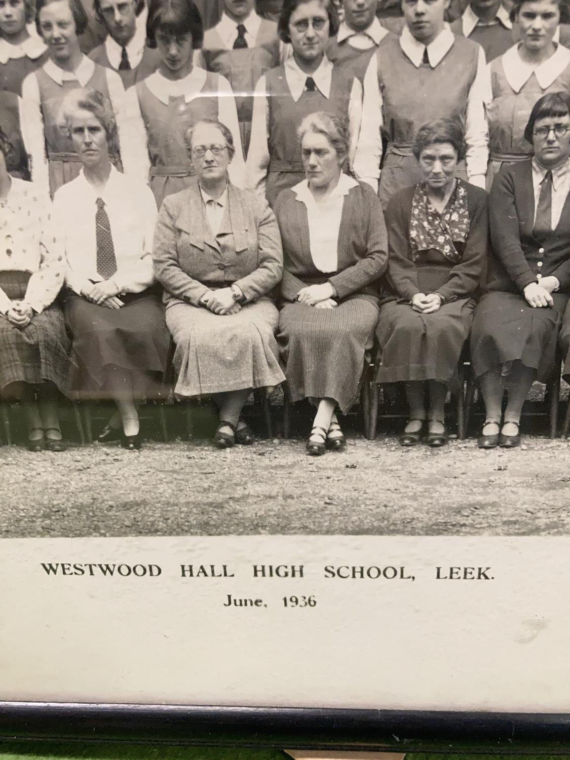 FIVE FRAMED PHOTOGRAPHS OF WESTWOOD HALL GIRLS' HIGH SCHOOL, LEEK FOR THE YEARS 1928, 1930, 1932, - Image 5 of 8