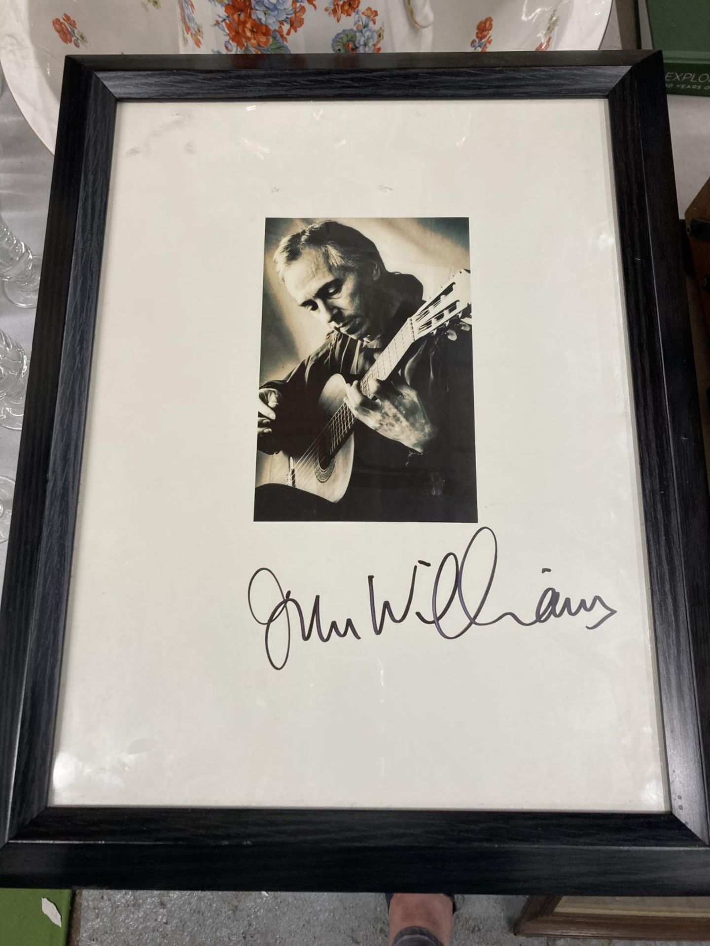 A SIGNED PICTURE OF JOHN WILLIAMS GUITARIST