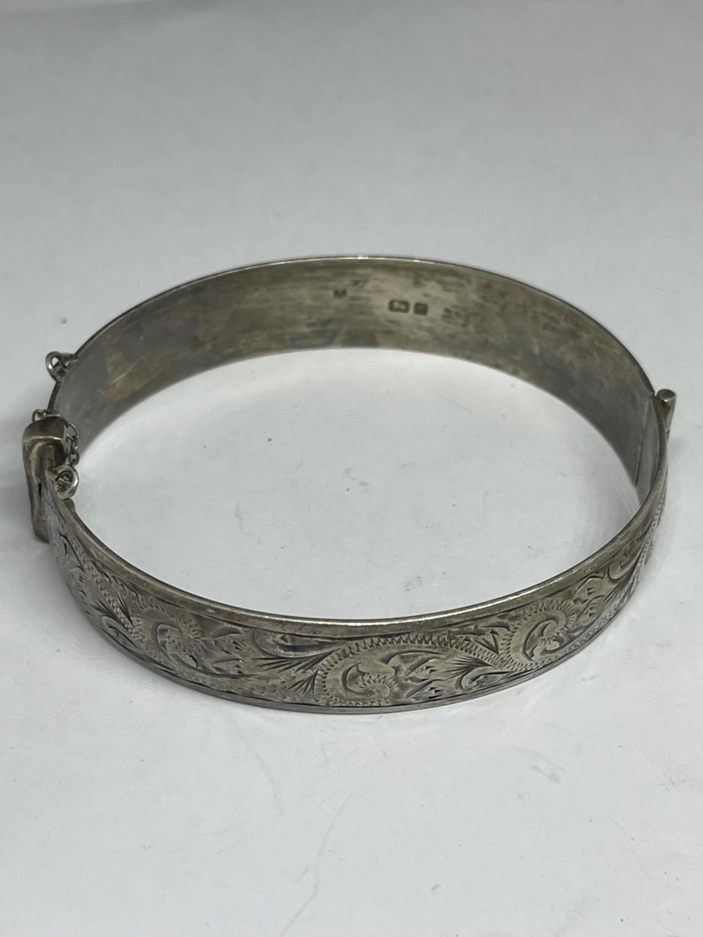 TWO MARKED SILVER BANGLES ONE WITH MUM - Image 2 of 4