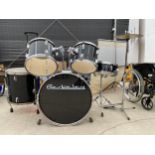 A BERKLEY DRUM KIT WITH CYMBAL