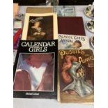 A QUANTITY OF VINTAGE BOOKS TO INCLUDE THE STRAND MAGAZINE, CALENDAR GIRLS, LOUIS WAIN 'PUSSIES