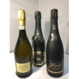 A TRIO OF SPARKLING WINES TO INCLUDE A BOTTLE OF BAIRRADA ALIANCA 1994 PRODUCED IN PORTUGAL 75 CL