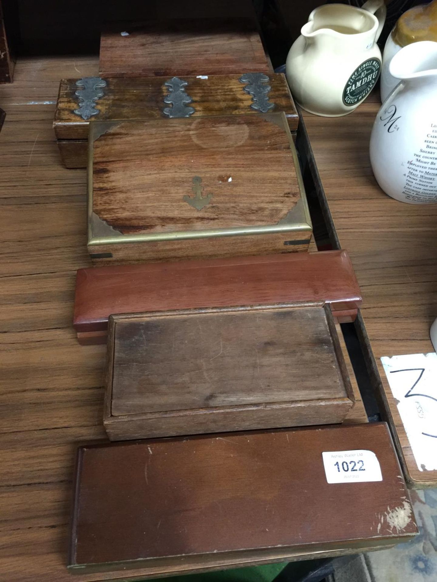 SIX VARIOUS WOODEN BOXES - Image 3 of 12