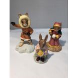 THREE ROYAL DOULTON BUNNYKINS - 'BUNTIE BUNNYKINS' DB2, 'ESKIMO BUNNYKINS' DB275 AND 'FORTUNE TELLER