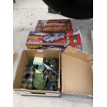 VARIOUS TOYS TO ARMY TOYS, A PORSCHE, MECCANO ETC