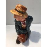 A ROYAL DOULTON FIGURE 'THE POACHER' HN 2043 HEIGHT 16CM