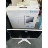 TWO ITEMS TO INCLUDE A ACER LCD MONITOR (NO LEAD) AND A 19" AVTEX TV/DVD