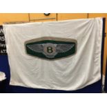 A LARGE BENTLEY CAR BANNER WIDTH 183CM X LENGTH 131CM