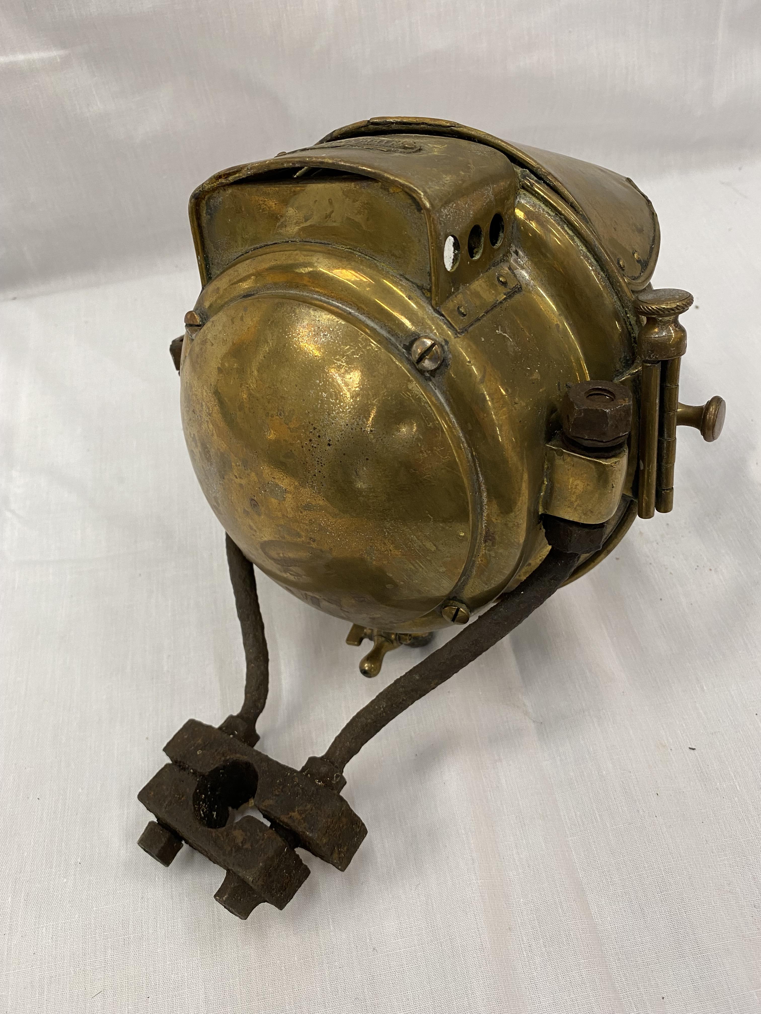 A WILLOCO-BOTTIN BRUXELLES BREVETE PATENT NO 21048/19 BRASS PRE WW1 HEADLAMP - Image 7 of 20