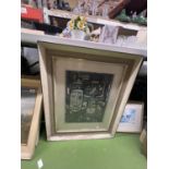 A SIGNED, LIMITED EDITION 7/67 FRAMED AZTEC PRINT 55.5CM X 67CM