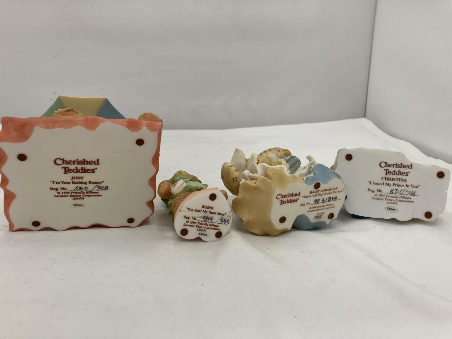 FOUR LIMITED EDITION CHERISHED TEDDIES, 'CHRISTINA', 'ROBIN', 'HALEY AND LOGAN', AND 'JUDY' - Image 12 of 12