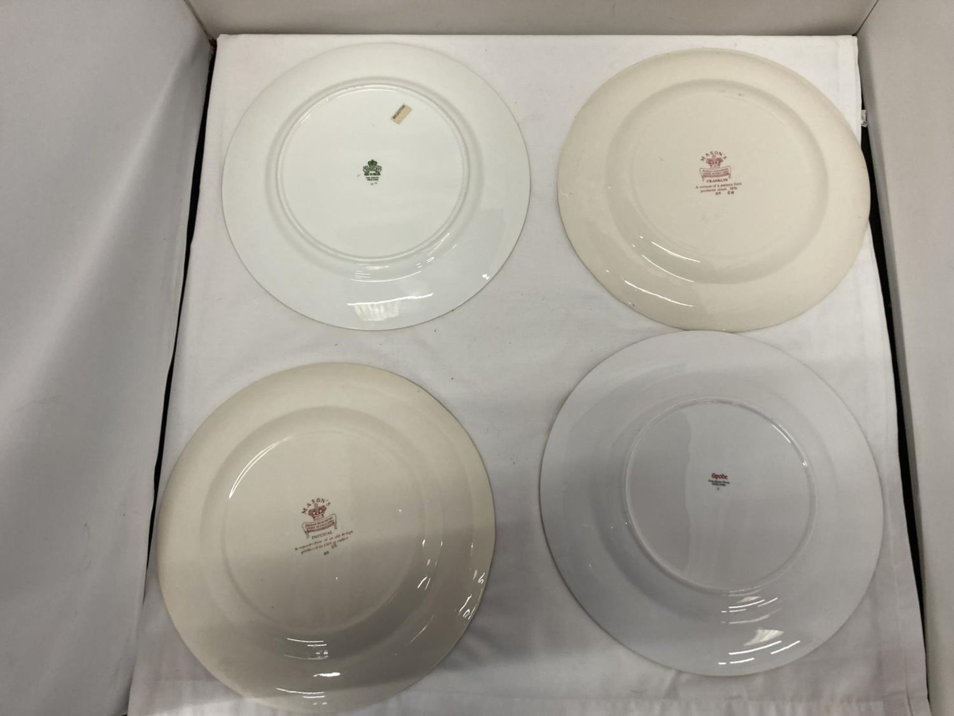 FOUR CABINET PLATES TO INCLUDE A MASON'S 'FRANKLIN', MASON'S 'IMPERIAL', AYNSLEY AND SPODE - Image 11 of 11