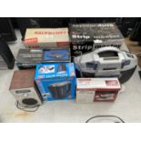 VARIOUS ELECTRICAL ITEMS TO INCLUDE A FISHER AMPLIFIER/ SPEAKER/ HEADPHONES ETC