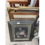A COLLECTION OF FRAMED PRINTS, TAPESTRIES ETC