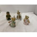 A COLLECTION OF FOUR LIMITED EDITION CHERISHED TEDDIES TO INCLUDE, MARION, QUEEN, WINNIE AND SOLDIER