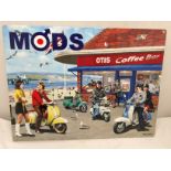 A MODS TIN SIGN 40CM X 30CM