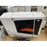 AN AS NEW AND BOXED LINEGA ELECTRIC FIRE SUITE